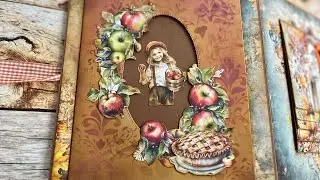 Gold Autumn - Alchemy of art  #tutorial 5, page 5 #scrapbooking #minialbum #handmade pop up
