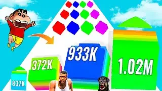 SHINCHAN NOOB VS PRO VS HACKER IN CUBE ZONE.IO WITH SHINCHAN & CHOP | DREAM SQUAD