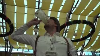 Man drinks Stein in 5 seconds at Oktoberfest