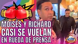 RICHARD Y MOISÉS CASI SE VUELAN/ FAMOSOS MATÁNDOSE EN RUEDA DE PRENSA DE VERÓNICA/INSU Y DON MIGUELO