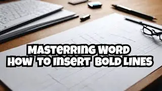 Bold Line Formatting in MS Word: Easy Guide for Beginners