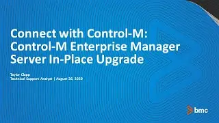 CWCM: Control-M/Enterprise Manager Server 9.0.20 In-Place Upgrade