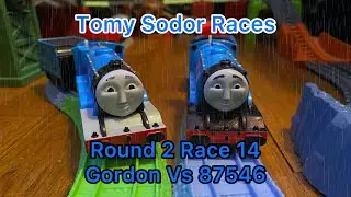 Tomy Sodor Races | Round 2 Race 14 | Gordon Vs 87546