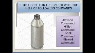 How to create simple bottle in Fusion 360 