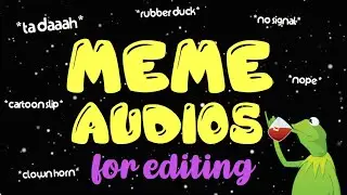 MEME SOUND EFFECTS FOR EDITING | PART 8