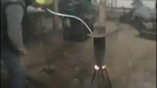 Буржуйка на дизельном топливе с возможностью приготовления пищи