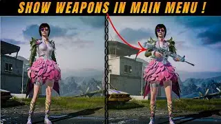 HOW TO ADD WEAPON IN MAIN MENU ⚔️ || ❌ WEAPON NOT SHOWING IN LOBBY 😱 || 👻 HOW TO HIDE WEAPON IN PUBG