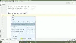 #30  Python Tutorial for Beginners | Break and Continue in for Loop using Python.