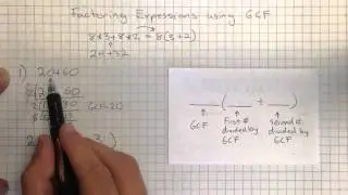 Factoring Algebraic Expressions using the GCF (greatest common factor)