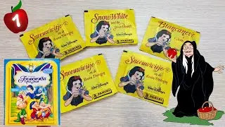 Unpacking rare PANINI album packaging for Snow White and the Seven Dwarfs, 1994. 