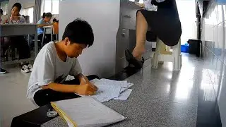 Classroom | Candid Teacher Feet in Heels 