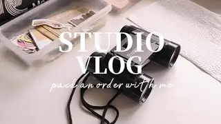 STUDIO VLOG 1 | pack an order with me ✨🍭