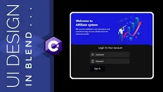 WPF Tutorial : XAML UI design in Visual studio blend 2019 | Login Animation | C# WPF