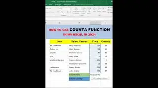 excel shorts | COUNT function | 