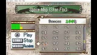 Space Map from Star Fox played in Fire Emblem: Sacred Stones
