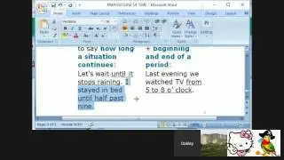 Prepositions of Time