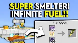 BEST LIGHT SUPER SMELTER 1.21 Minecraft Tutorial - INFINITE FUEL!