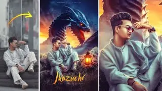 Mobile Photo Editing / Ps Touch Dragon Movie Poster Photo Manipulation Tutorial / Fahim Editing / 4K