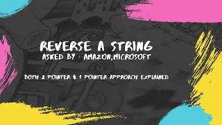 AMAZON - REVERSE A STRING (leetcode)