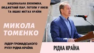 Микола Томенко: Національна економіна, бюджетний піар, потопи у Києві та інших містах країни