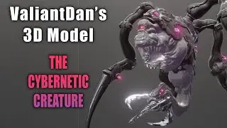 3D Sculpting an Cybernetic Creature 2