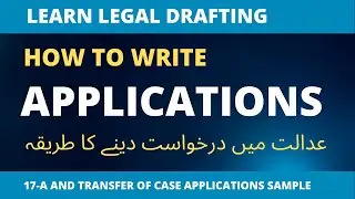 How to Write Court Applications