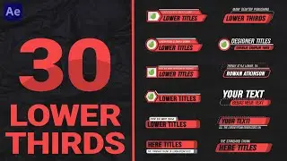 Lower Thirds Tempale After Effects