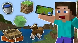Doing Crazy MINECRAFT Tricks On MOBILE