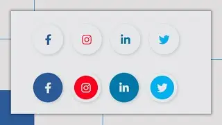 How to create social media Icons Hover animation using HTML and CSS.