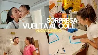SORPRESA por la VUELTA AL COLE 📙+ me EMOCIONO con BRUNITO 😢 | VLOG