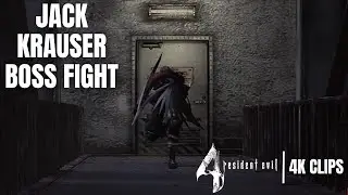 Surprise Jack Krauser Boss Fight | Resident Evil 4 Assignment Ada | 4K Clips