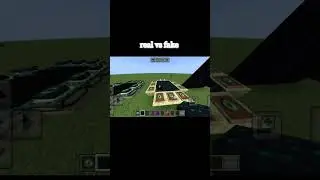real vs fake minecraft 