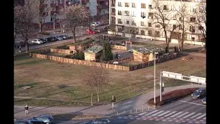 Izgradnja Božićnih jaslica, prosinac 2015.
