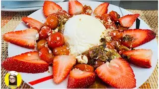 Delicious salad with BURRATA CHEESE