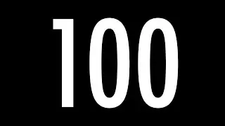 100 Second Countdown Timer - Black Background