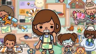 MI HIJA MÍA ES NIÑERA POR UN DIA 🍼+ MI MUDANZA 📦#tocaboca #aesthetic #roleplay #baby TBC LAU🧸