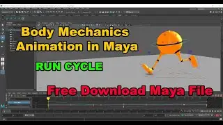 Maya animation I Run Cycle I Body Mechanics | DEXCGWORKS