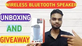 Wireless Bluetooth Speaker  Unboxing And Giveaway🔥|| Bluetooth Speaker Under ₹500 || Best Speaker 🔥🔥