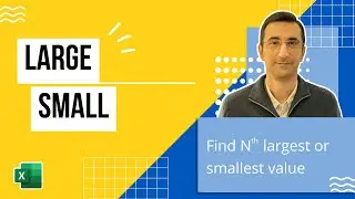 How to Quickly Find 1st, 2nd, 3rd Largest or Smallest Values in Excel - LARGE & SMALL