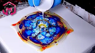 FIREWATER!! - MUST SEE - Open Cup Acrylic Pouring