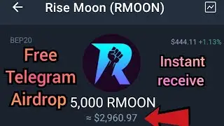 rise moon free telegram airdrop /how to sell it?