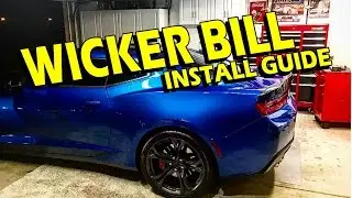 GM Blade Spoiler Wicker Bill Install Guide - 2016-2024 Camaro SS, LT, ZL1, 1LE