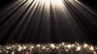 Free Abstract motion background Video - Golden Particles Heaven worship background loop 4k
