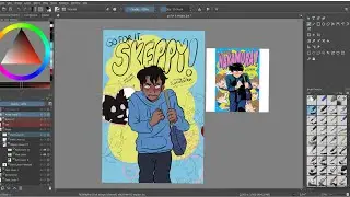 short stream, drawing skeppy poster : )..-no mic