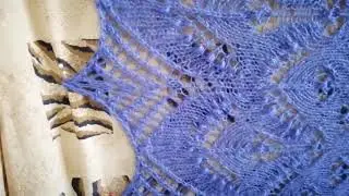 Шаль Филлерид спицами/квадратная/вяжется из центра