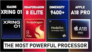 Xiaomi XRING O1 vs Snapdragon 8 Elite vs Mediatek Dimensity 9400 Plus vs Apple A18 Pro