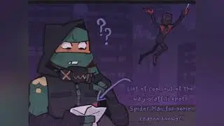 Miles Morales meets Michaelangelo (SPA's Spider Man x TMNT:TLR crossover comic dub)