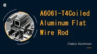 A6013-T4 A6061-T4 A6101- T4 Coiled Aluminum Flat Wire Rod