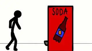 Vending Machine Rage - Stick Figure Animation - Adobe Flash/Animate CC
