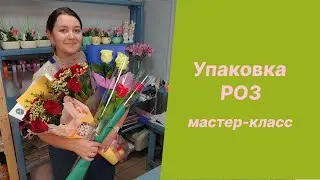 🌷Упаковка одной, трёх роз и пяти роз | Мастер-класс